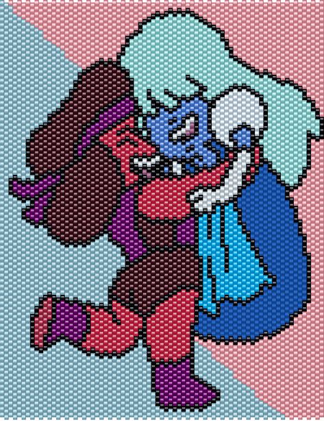 Steven Universe Cross Stitch Pattern, Steven Universe Alpha Pattern, Steven Universe Cross Stitch, Steven Universe Crochet, Steven Universe Pixel Art, Steven Universe Stickers, Geek Cross Stitch, Ruby And Sapphire, Cross Stitch Angels