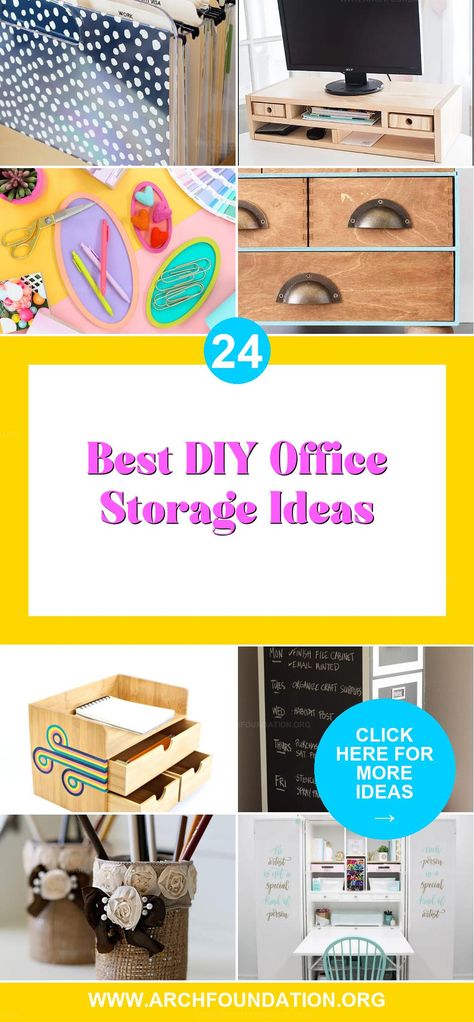 24 Practical DIY Office Storage Projects to Get Organized Fast