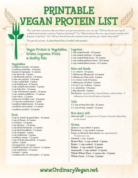 vegan protein list Protein List, Veggie Protein, Vegan Info, Vegan Food List, Vegan Protein Sources, Vegan Tips, Vegan Facts, Protein Dinner, Vegan Nutrition