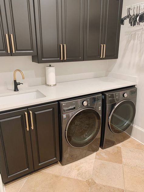 One of our favorite laundry remodels to date! 🤩 These custom cabinets were designed to be the same height and depth as the washer and dryer. 😏 #creativecabinetsff #creativecabinets #kitchenandbath #refinishing #remodeling #refacing #marietta #ccff #home #design Beautiful Laundry Rooms, Acerage Homes, Laundry Nook, Laundry Room Storage Shelves, Laundry Kitchen, Laundry Room Ideas Small Space, Small Laundry Room Organization, Modern Laundry, Room Storage Diy