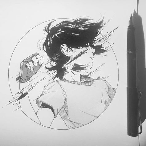 Manga Art Sketches, 흑백 그림, Drawing Faces, 캐릭터 드로잉, Digital Painting Tutorials, Dessin Adorable, Art Poses, Art Ink, Sketchbook Art Inspiration