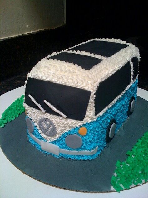 Bus Cake, Truck Cakes, Homemade Bread Easy, Icing Frosting, Vw Van, Occasion Cakes, Cake Tutorial, Birthday Cake Kids, Creative Cakes