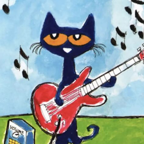 Pete The Cat, Playing Guitar, A Cat, Black Cat, Guitar, Books, Music, Black