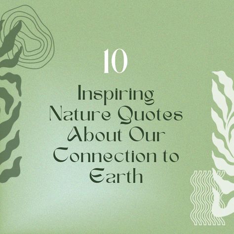 In this post, we have gathered 10 of the best inspirational nature quotes about sustainability and environment to remind you of the deep connection between us and the Earth. Let these quotes inspire you today to pay gratitude to Mother Earth and her resources. Together, we have the power to lead a life in harmony with ourselves and all living things. 🌿 Meaningful Quotes | Nature Quotes | Ancient Wisdom Quotes About Environment, Inspirational Nature Quotes, Quotes About Nature, Nature Quotes Inspirational, Live Sustainably, Inspiring Nature, Quotes Nature, About Nature, Nature Quotes