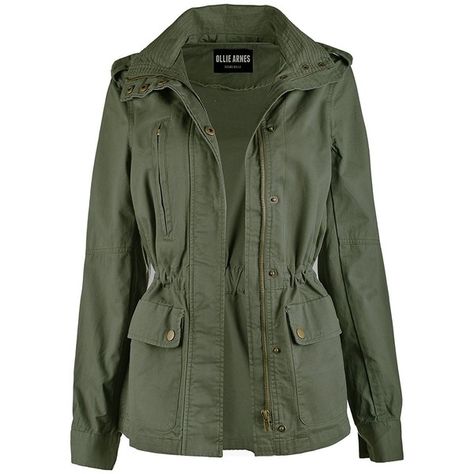 Amazon.com: Ollie Arnes Women's Utility Militray Anorak Drawtring... ($26) ❤ liked on Polyvore featuring outerwear, jackets, green utility jacket, olive green parkas, sport jacket, army green parka and army green utility jacket Olive Outfits, Green Parka Jacket, Green Jacket Women, Parka Jackets, Olive Green Vest, Green Parka, Military Jacket Green, Olive Jacket, Olive Green Jacket