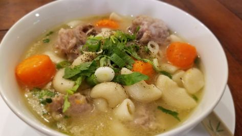 Súp Nui Sườn Heo Instant Pot (One Pot Elbows and Spare Ribs Soup) – Katie's Test Kitchen Pork Rib Soup, Ribs Soup, Rib Soup, Instant Pot Asian, Recipes Vietnamese, Recipes With Meat, Macaroni Soup, Vietnamese Dishes, Asian Dish