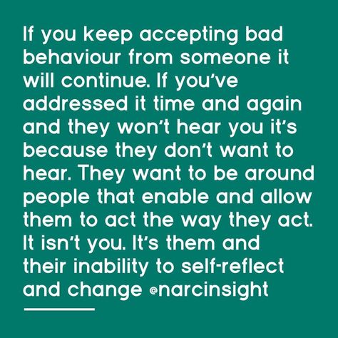 Narcissists condition you to accept bad behaviour. The more you give in to it and allow it the more disrespectful they become. Don’t let… | Instagram Disrespect In A Relationship, Treat You, In A Relationship, Narcissism, Meant To Be, Conditioner, Let It Be, Memes, Beauty