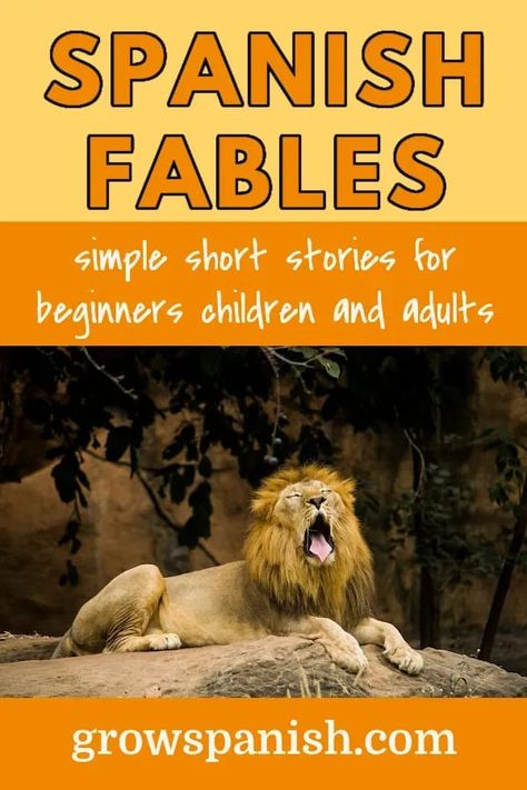 spanish fables short stories for beginners, children and adults Spanish Short Stories For Beginners, Short Stories In Spanish, Spanish Short Stories, Spanish Stories For Beginners, Beginning Spanish, Short Stories To Read, Fables For Kids, Spanish Stories, Basic Spanish Words