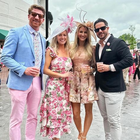 Derby 150: the best clients wearing #TheHatGirls 👒🥰❤️ ✨ Featured Milliner of Kentucky Derby 149 & 150 ✨ #kyderby #derby150 #millinery #louisville #hatgirls #thehatgirls #derbyfashion Kentucky Derby Gala Outfit, Kentucky Derby Couples Outfits, Derby Party Outfits For Women, Kentucky Derby Outfit For Women, Derby Outfits For Women, Derby Party Outfit, Mom Prom, Kentucky Derby Attire, Kentucky Derby Dress