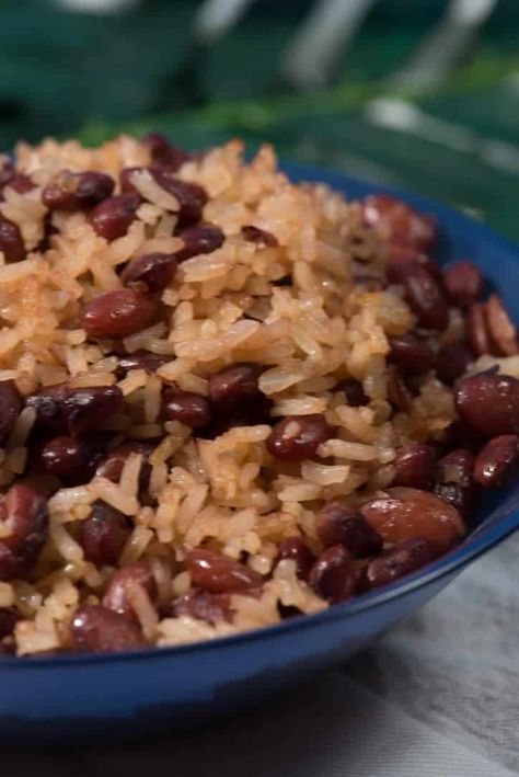 Nicaraguan gallo pinto is another much loved dish.  Often times gallo pinto (rice and beans) is served for breakfast with just a tortilla but it can also be excellent alongside carne asada or nacatamales or just about anything else. It is basically a delicious combination of rice and little red beans. It is best if...Read More » Gallo Pinto Recipe, Nicaraguan Recipes, Nicaraguan Food, Honduran Recipes, Gallo Pinto, Latin Recipes, Rice And Beans, Hispanic Food, Latin Food