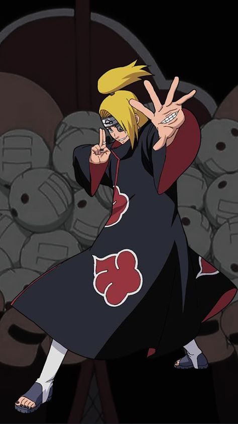 Naruto Deidara, Akatsuki Deidara, Deidara Akatsuki, Itachi Mangekyou Sharingan, Famous Anime, Trippy Iphone Wallpaper, Akatsuki Naruto, Mangekyou Sharingan, Anime Girlies