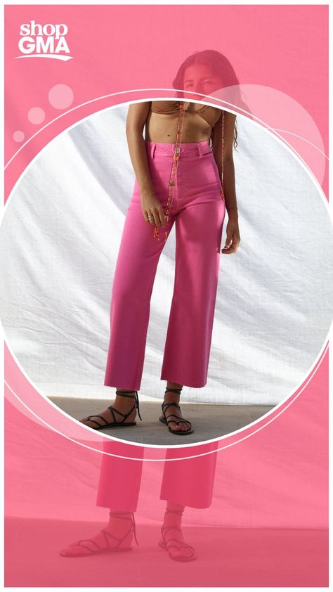 The internet can't get enough of Zara's pink clothing. First, it was the Satin Effect Cut Out Dress; now it's the Marine Straight Jeans. This particular shade of fuchsia is giving us major "Barbiecore" vibes, so it's no wonder the pants are going viral on TikTok. So far, the hashtag #ZaraPinkJeans has more than 1.5 million views. Marine Straight Jeans, Pink Clothing, Viral On Tiktok, Going Viral, Pink Jeans, Pink Pants, Pink Outfits, The Pink, Straight Jeans