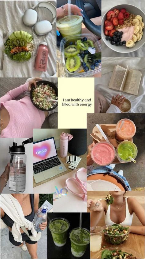 Health Moodboard, Fitness Vision Board, Healthy Food Dishes, Healthy Food Motivation, Healthy Lifestyle Motivation, Healthy Girl, Healthy Lifestyle Inspiration, روتين العناية بالبشرة, Fashion Mistakes