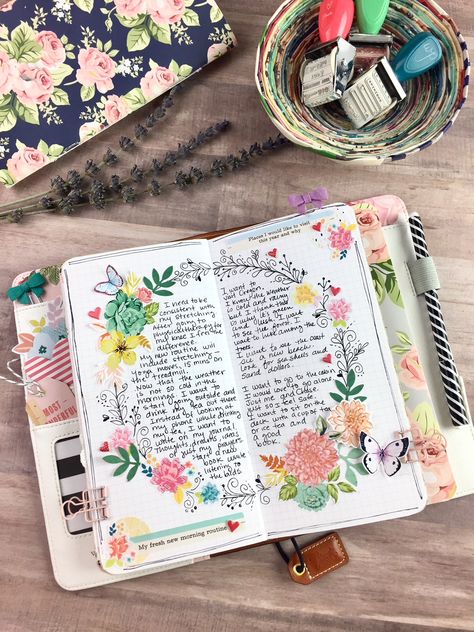 Refresh I Love Flowers, Instagram Roses, Art Journal Cover, Diy Journal Books, Bullet Journal Diy, Art Journal Therapy, Bullet Journal Notebook, Bullet Journal Design Ideas, Flowers And Butterflies