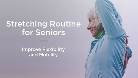 Stretching Exercises for Seniors: Improve Mobility Senior Exercises, Stretching Routine, Low Impact Cardio, Increase Stamina, Senior Health, Mobility Exercises, Bones And Muscles, Increase Flexibility, Improve Flexibility