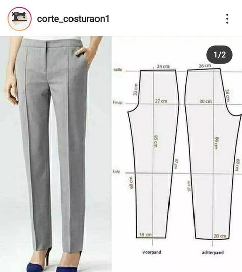 Linen Pants Pattern, Trouser Pants Pattern, Como Fazer Short, Men Pants Pattern, Women Pants Pattern, Mens Sewing Patterns, Projek Menjahit, Trousers Pattern, Trouser Pattern