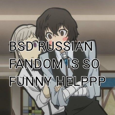 Russian Swear Words, Dazai Goofy, Bsd Russian, Bsd Ships, Wonder Land, Russian Memes, Swear Word, Comfort Characters, Stray Dogs