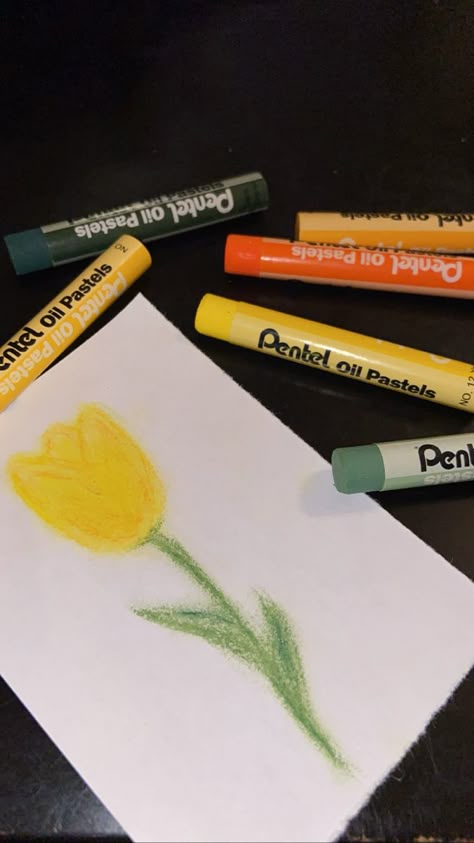 Beginner Oil Pastel Ideas, Beginner Oil Pastel, Oil Pastel Ideas, Art Oil Pastel, Cool Easy Drawings, Pastel Pen, Oil Pastel Drawings Easy, Pastels Art, Oil Pastel Colours