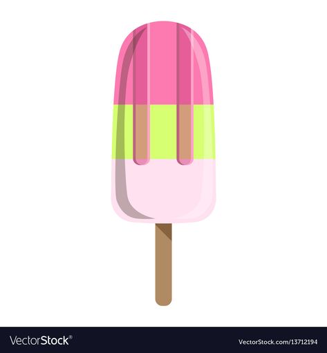 On A Stick, Icecream Bar, A Stick, Transparent Png, Green And White, Vector Icons, Pink And Green, Vector Images, Vector Free