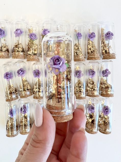 Wholesale Wedding Favors for Guests Wedding Favors Favors - Etsy Tangled Party Favors, Dark Purple Quinceanera Theme, Quince Recuerdos Ideas, Wedding Ideas Purple, Purple Gold Wedding, Best Party Favors, Party Favors Ideas, Purple Favors, Tangled Wedding