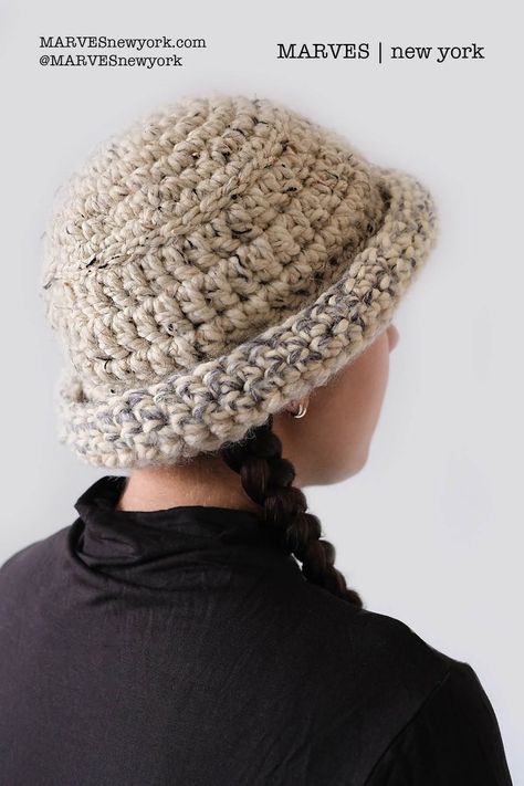 Unique handmade crochet winter bucket hat. Made from acrylic yarn that serves as a hypoallergenic and durable alternative to wool. INSTA @MARVESnewyork Winter Crochet, Crochet Winter Hats, Mode Crochet, Crochet Bucket, Crochet Bucket Hat, Crochet Wool, Crochet Winter, 자수 디자인, Diy Knitting