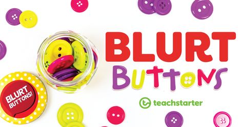 Blurt Buttons are a bright, fun classroom management strategy to help curb calling out and manage impulsiveness and noise at school. Behaviour Management Strategies, Talkative Class, Teaching Pedagogy, Classroom Reward System, Conceptual Learning, Classroom Management Plan, Social And Emotional Learning, Behaviour Strategies, Blurting Out