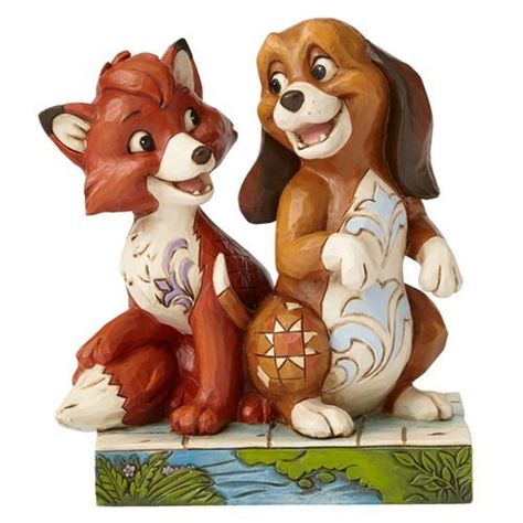 Jim Shore Disney Traditions by Enesco Fox and The Hound Figurine * Check this awesome product by going to the link at the image. Disney Fox And The Hound, Disney Statues, Jim Shore Disney, Deco Disney, Unexpected Friendship, Disney Figures, Images Disney, The Hound, Disney Figurines