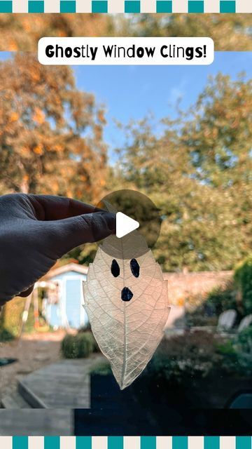 Sacha & Co. on Instagram: "👻Just hanging out with my ghouls! 🍂 I must admit that making these homemade spooky window stickers was so satisfying! Are you one of those people who enjoyed picking PVA glue off your fingers when you were in school? 🍂 I knew of a way to make window clings with Autumn leaves and we gave it a try at home, with a sprinkle of ghostly spook for Halloween! 🍂👻 • We painted one thick layer of (Bostik) PVA glue directly onto fresh leaves and then drew the little faces on paper with a black sharpie, cut them out and dropped them onto the glue to set. • Once the glue was completely dry we carefully peeled it of, the really satisfying bit! They're more durable than they look and the kid’s and I didn’t break any! 🍂 Window clings that are made from PVA glue usually stic Ghost Leaves Diy, Halloween Glue Crafts, Halloween Crafts With Leaves, Make Window Clings, Send Activities, Ghost Leaves, Spooky Window, Vine Tree, Ghost Crafts