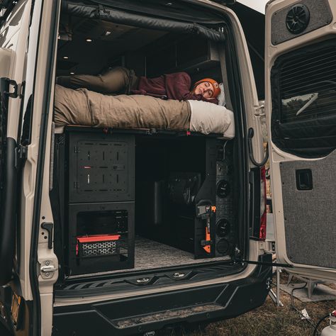 Upgrade to the ULTRA Luxe Mattress and experience unparalleled comfort on the road! 🛏️✨  If you're tired of restless nights tossing and turning in your van, the ULTRA Luxe is your sleep solution. With a latex inner mattress, pocket coils, memory foam pillow top, and a custom cut to fit your van, this is the best sleep you'll get in your van, guaranteed.  #VanLife #UltraLuxeMattress #SleepInStyle #CanyonAdventureVans #TravelComfortably #UpgradeYourSleep Sprinter Van Bunk Beds, Camper Van Sleeps 4, Van Living Ford Transit, Van Fitout, Ford Transit Adventure Van, Sprinter Passenger Van, Ford Transit Passenger Vans, Best Sleep, Foam Pillow