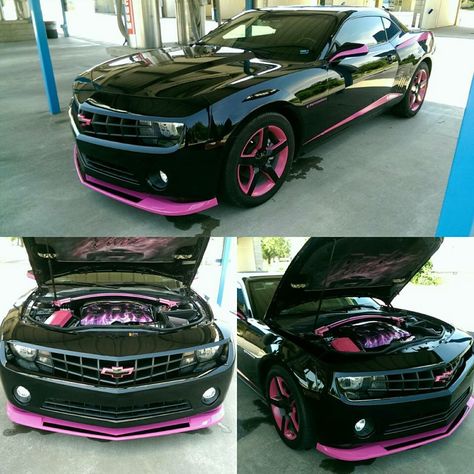 Pink camaro Pink Camaro, New Car Accessories, Fantasy Cars, Girly Car Accessories, Pimped Out Cars, Girly Car, High Performance Cars, Cute Car Accessories, Cool Sports Cars