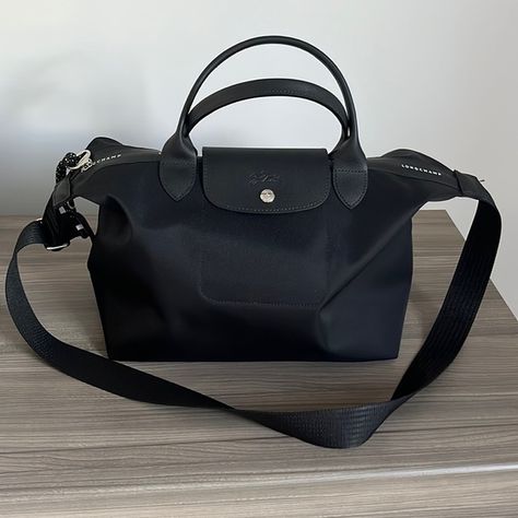 Longchamp LE PLIAGE ENERGY L HANDBAG Longchamp Le Pliage Energy, Longchamp Handbags, Recycled Canvas, Longchamp Le Pliage, Final Sale, Bag Lady, Like New, Energy, Zipper