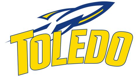 Football Vinyl Decal, University Of Toledo, Toledo Rockets, Ut Football, College Sport, Rockets Logo, Logo Shapes, College Logo, Color Codes