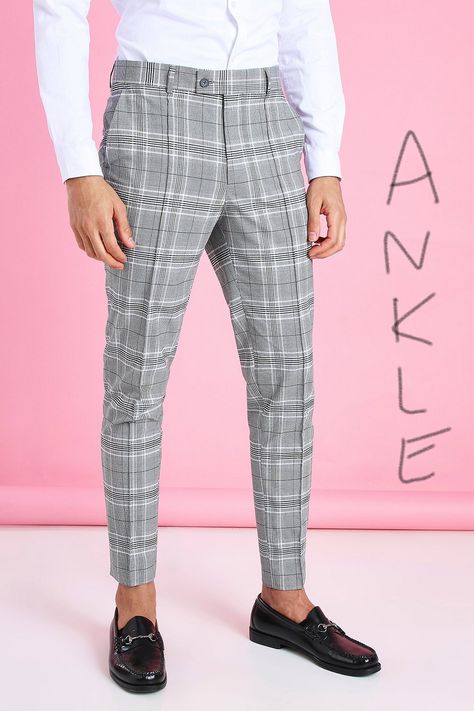 Mens Checked Trousers Outfit, Check Pants Outfit Men, Checked Pants Outfit, Check Pants Outfit, Tapered Pants Outfit, Checked Trousers Outfit, Checkered Shirt Outfit, Trousers Outfit Men, Mens Plaid Pants