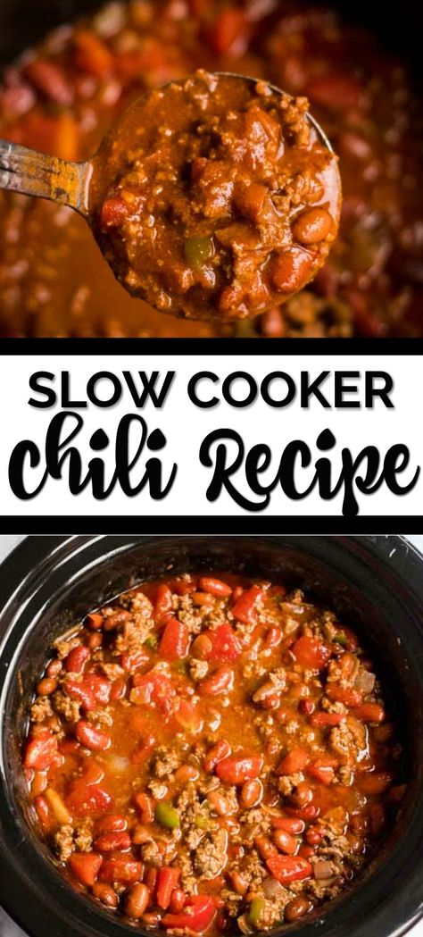 Chili From Scratch, Best Slow Cooker Chili, Easy Crockpot Chili, Easy Chili Recipe Crockpot, Slow Cooker Chili Recipe, Chili Recipe Crockpot, Best Chili Recipe, Chilli Recipes, Chili Recipe Easy