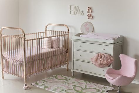 Incy Interiors Metal Crib, Deco Originale, Tree Wall Stickers, Baby Cot, Gold Interior, Decoration Originale, Nursery Inspiration, Interior Design Inspiration