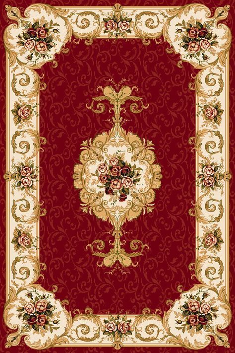 Carpet Art, Vintage Border, Dollhouse Rug, Dollhouse Printables, Miniature Printables, Vintage Book Covers, Carpet Vintage, Miniature Crafts, Carpet Design