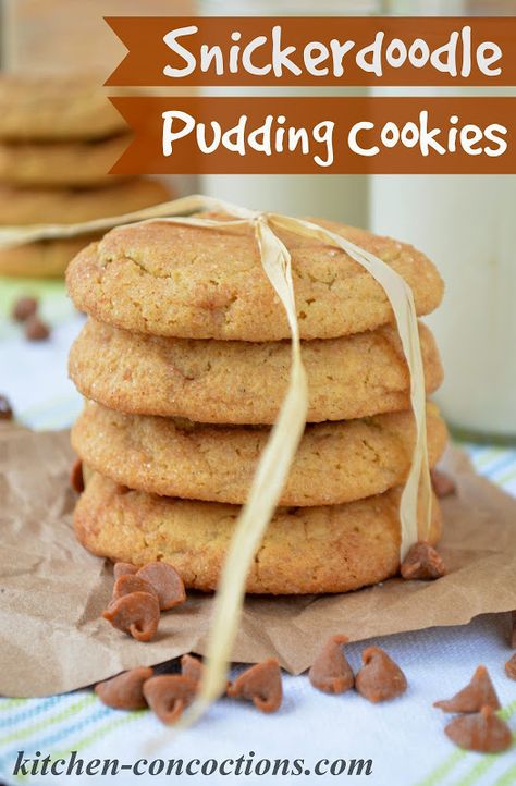 Snickerdoodle Pudding Cookies Pudding Cookies Recipes, Best Snickerdoodle Cookies, Cookies From Scratch, Snickerdoodle Cookie Recipes, Pudding Cookies, Instant Pudding Mix, Cinnamon Chips, Best Cookie Recipes, Cookie Mix