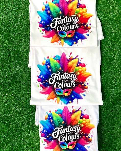 ✨Carnival 2024 T shirts✨💃🎭Fantasy of Colors kiddies band To place and order or to gather information whatsapp at (868) 329-2092#christmas2023 #letterkeychain #customizepartybags #kidsthermoswaterbottle #personalize20oztumbler #personalizedwineglass #customizebooklabels #birthdaytshirt #tshirtprint #rockphoto #localsmallbusiness #trinidadandtobago #trini868🇹🇹 #customprints #personalizegifts #getbranded #branded #kingstshirt #nellscreativedesigns😘 #nellscreations❤️ #cedrosbay #bulkorder #bulk... Thermos Water Bottle, Personalized Wine Glass, Book Labels, Graphic Designing, Birthday Tshirts, February 15, Custom Party, Tshirt Print, Carnival