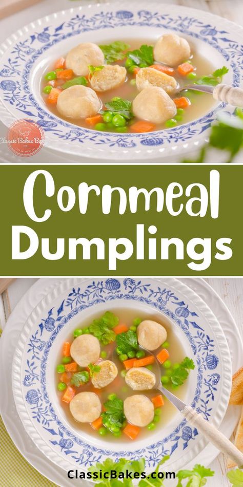 Cornmeal Dumplings Recipe, Jamaican Dumplings, How To Make Cornmeal, Chicken And Dumplin Recipe, Cornmeal Recipes, Cornmeal Dumplings, Dumplings For Soup, Dumplings Recipe, Caribbean Cuisine