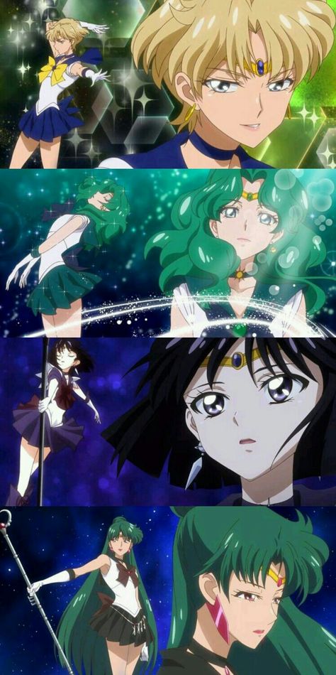 SMC Season 3 Outter Senshi transfomations Outer Senshi, Moon Kingdom, Sailor Moon Fan Art, Sailor Moon Usagi, Sailor Pluto, Sailor Neptune, Sailor Moon Manga, Sailor Moon Wallpaper, Sailor Uranus