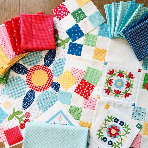 Quilt Free Pattern, Quilt Block Patterns Free, Lori Holt, Sampler Quilts, Come Soon, My Sewing Room, Panel Quilts, Rag Quilt, Book Quilt