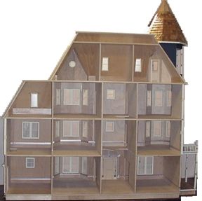 1/6 Scale Dollhouse Plans, Dollhouse Layout Floor Plans, 1:12 Dollhouse Plans, Dollhouse Plans Free, Beautiful Dollhouse, Dollhouse Plans, Large Dolls House, Miniature Dollhouses, Dollhouse Design