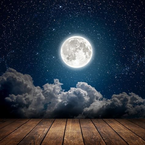 Full Moon Effects, Night Sky With Stars, Moon And Clouds, Sky With Stars, Night Sky Moon, Baby Photo Editing, Full Moon Night, Moon Images, Moon Clouds