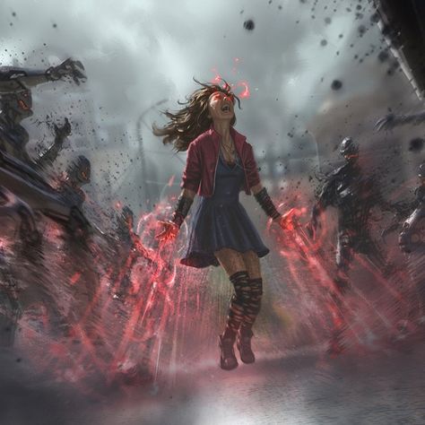 Scarlet Witch Age of Ultron by Andy Park Marvel Wanda, Yuumei Art, Andy Park, Scarlet Witch Marvel, Scarlett Witch, Marvel Fan Art, Age Of Ultron, Wanda Maximoff, Marvel 3