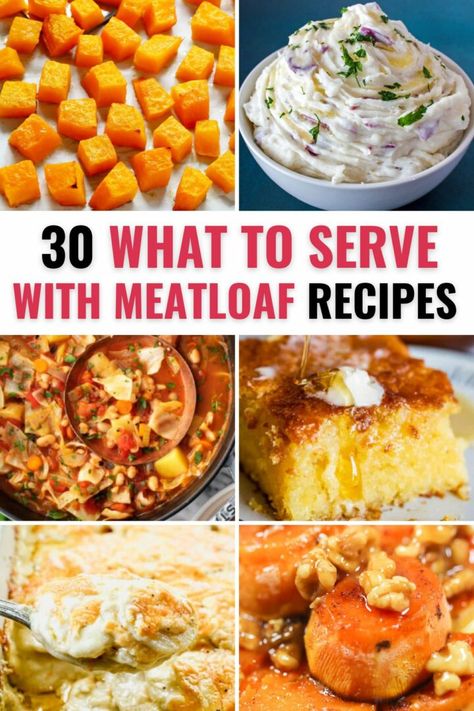 Wondering what to serve with meatloaf? This collection has you covered from side dishes with vegetables and potatoes to desserts. Side Dish For Meatloaf Ideas, Sides Dishes For Meatloaf, What Goes Good With Meatloaf, Meatloaf Side Dishes Ideas, Side Dishes With Meatloaf, Side Dish For Meatloaf, Meatloaf Sides Dishes Ideas, Sides To Go With Meatloaf, Sides With Meatloaf