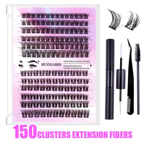 2.71US $ 63% OFF|150 Clusters Fluffy Dramatic Thick Volume Eyelashes Natural Lashes Fake Lashes Pack Eyelashes Individual Lashes Russia 30D/40D| |   - AliExpress Eyelashes Individual, Lashes Pack, Volume Eyelashes, Professional Eyelash Extensions, Eyelashes Makeup, Diy Lash Extensions, C Curl, Diy Eyelash Extensions, Eyelashes Natural