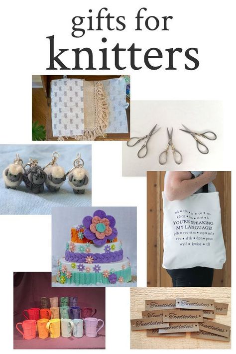 Gifts for Knitters Knit Gifts Ideas, Diy Knitting Projects, Gifts For Knitters, Retreat Gifts, Useful Gifts, Knitters Gifts, Knitting Tote Bag, Knitting Tote, Handmade Birthday Gifts