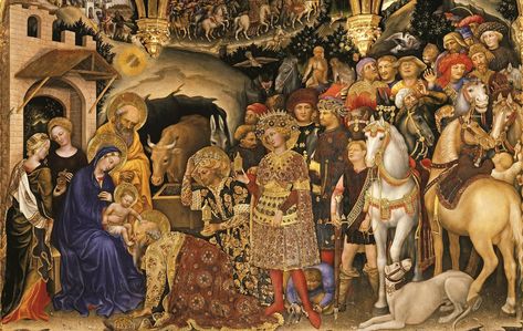 Famous Medieval Paintings – Exploring the Best Middle Ages Paintings Adoration Of The Magi, Panna Marie, Roi Mage, Fra Angelico, Medieval Paintings, San Nicola, Uffizi Gallery, Italian Painters, Oil Painting Reproductions