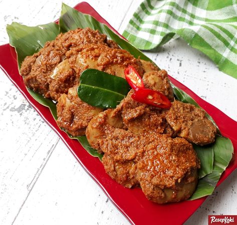 Rendang Jengkol Legit Pedas Khas RM Padang - Resep | ResepKoki Telur Rebus, Asam Jawa, Indonesian Cuisine, Easy Cooking Recipes, Padang, Culinary Recipes, Indonesian Food, Yummy Eats, Flavorful Recipes