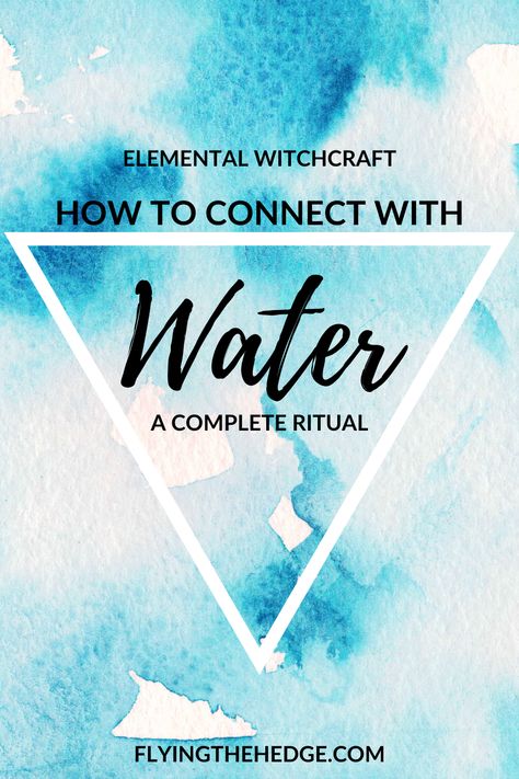 Today I share a ritual to help you connect with the Water element more intimately and start building the foundation for healing and change. There are several tasks in this post and I encourage you to perform each of them with fidelity. Water Spells Witchcraft, Witchcraft Water, Water Witchcraft, Ritual Witchcraft, Water Healing, Water Ritual, Water Spells, Water Elemental, Water Spirits